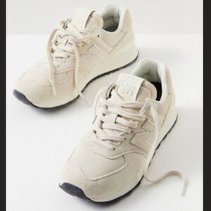 New balance 574 - size 8.5 beige / white/ linen / sea salt